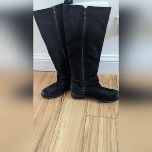 Clarks tall suede boots